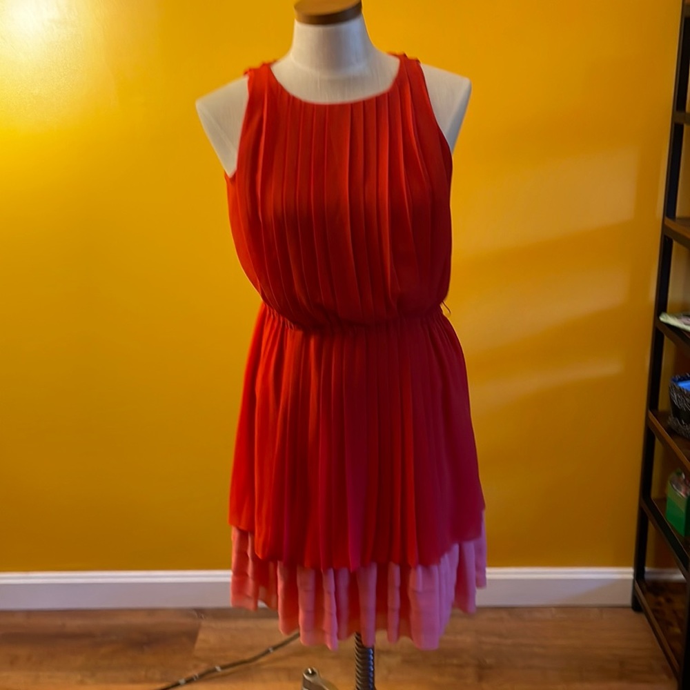 Red cocktail dress